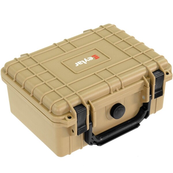 Eylar 9.12in Compact Gear Hard Case Waterproof with Foam Tan - SA00042-TAN