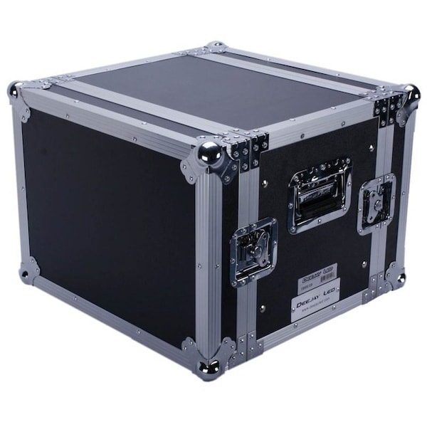 Deejay Led Fly Drive Case For 8U Space Standard DJ 19-in Amplifier or Effects Units or Similarly Sized Equipme - TBH8UED