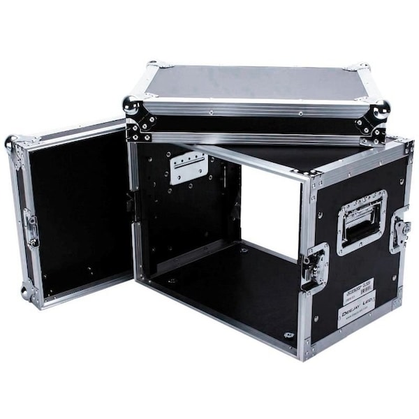Deejay Led Fly Drive Case For 8U Space Standard DJ 19-in Amplifier or Effects Units or Similarly Sized Equipme - TBH8UED