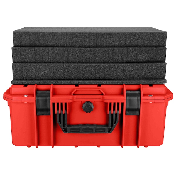 Eylar Intact 21.6in Stacker Series Standard Hard Gear Case with Foam Red - NG00012-RED