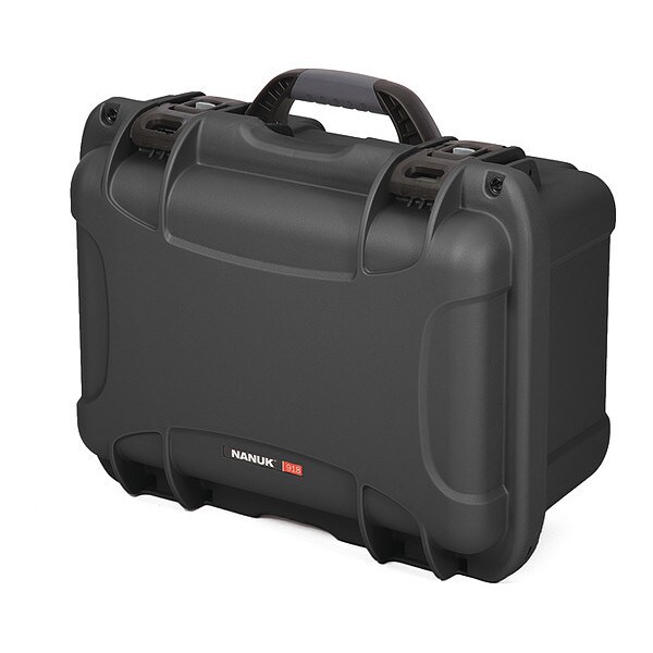 Nanuk Cases Graphite Carrying Case, 16.9"L x 12.9"W x 9.3"D, Overall Depth: 9.3" - 918-1007