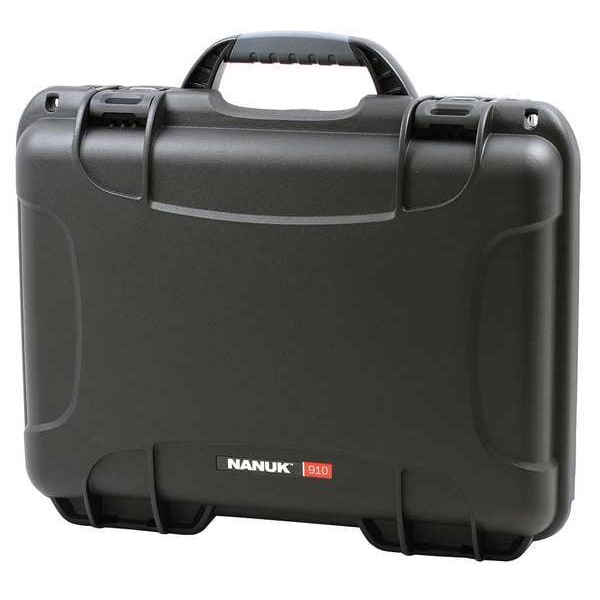 Nanuk Cases Black Protective Case, 14.3"L x 11.1"W x 4.7"D - 910S-000BK-0A0