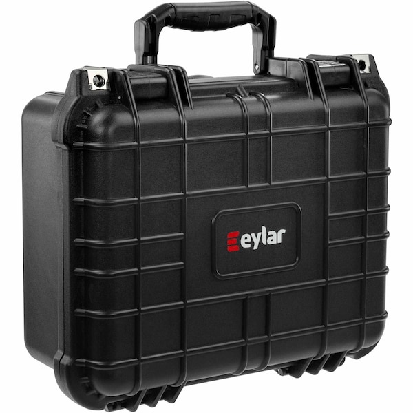 Eylar Compact 13.37in Gear Hard Case Waterproof w/ Foam Black - SA00001