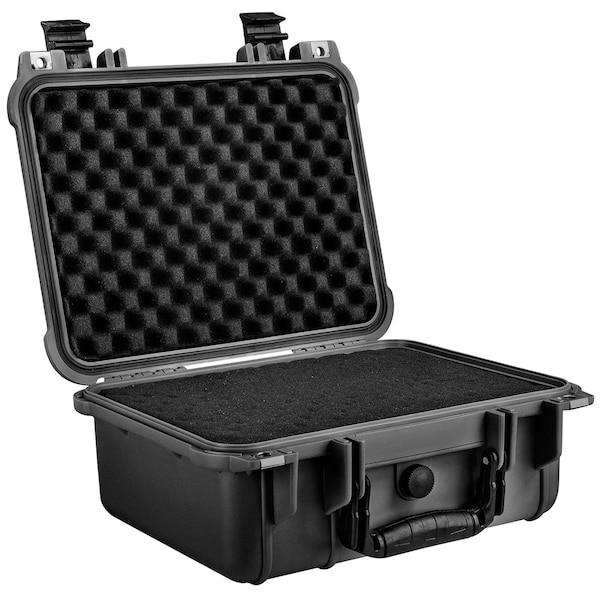 Eylar Compact 13.37in Gear Hard Case Waterproof w/ Foam Black - SA00001