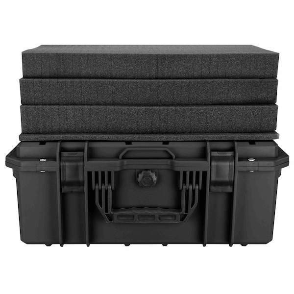 Eylar Intact 21.6in Stacker Series Standard Hard Gear Case with Foam Black - NG00012-BLK