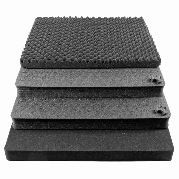 Eylar 24in X-Large Hard Case Equipped With Ragar Reconfigurable & Reusable XP Crosslinked Foam Insert - SA00041-BLK-RG-XP
