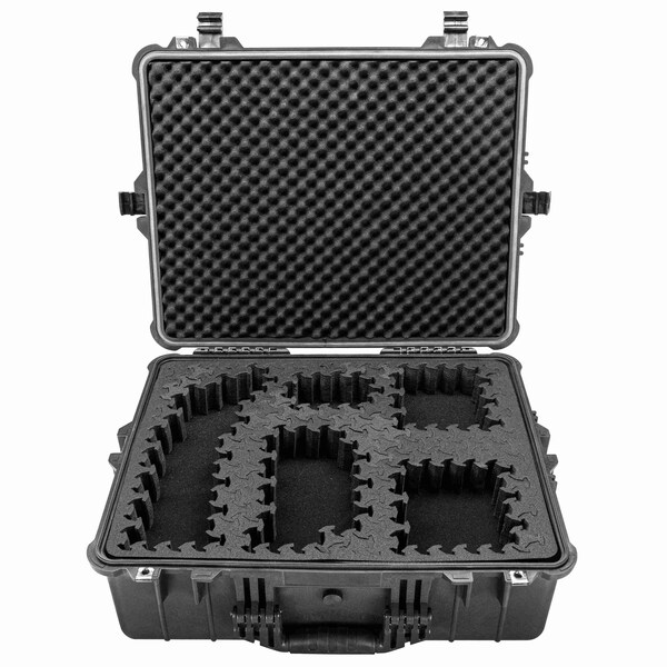 Eylar 24in X-Large Hard Case Equipped With Ragar Reconfigurable & Reusable XP Crosslinked Foam Insert - SA00041-BLK-RG-XP