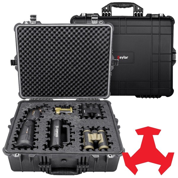 Eylar 24in X-Large Hard Case Equipped With Ragar Reconfigurable & Reusable XP Crosslinked Foam Insert - SA00041-BLK-RG-XP