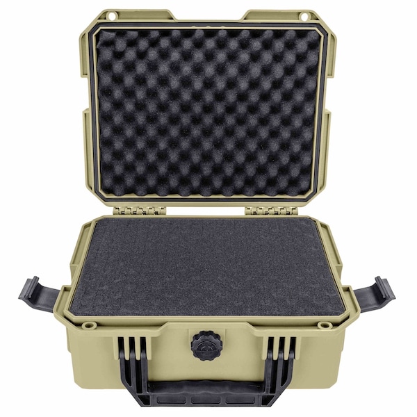 Eylar Intact 13.8in Stacker Series Compact Hard Gear Case with Foam Tan - NG00011-TAN