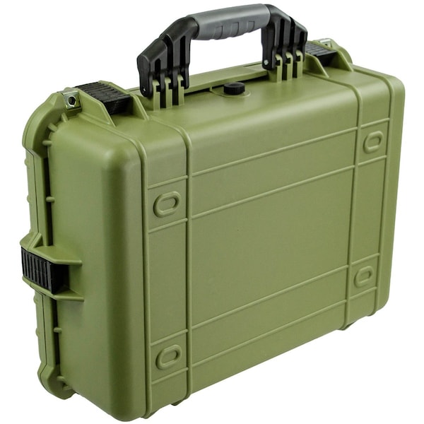 Eylar Medium 20in Gear Hard Case Waterproof w/ Foam Green - SA00002-GRN