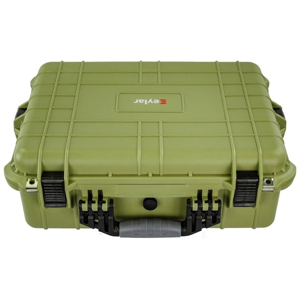 Eylar Medium 20in Gear Hard Case Waterproof w/ Foam Green - SA00002-GRN
