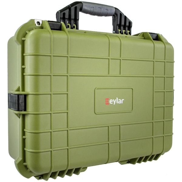 Eylar Medium 20in Gear Hard Case Waterproof w/ Foam Green - SA00002-GRN