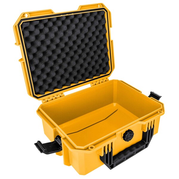 Eylar Intact 13.8in Stacker Series Compact Hard Gear Case with Foam Yellow - NG00011-YLW