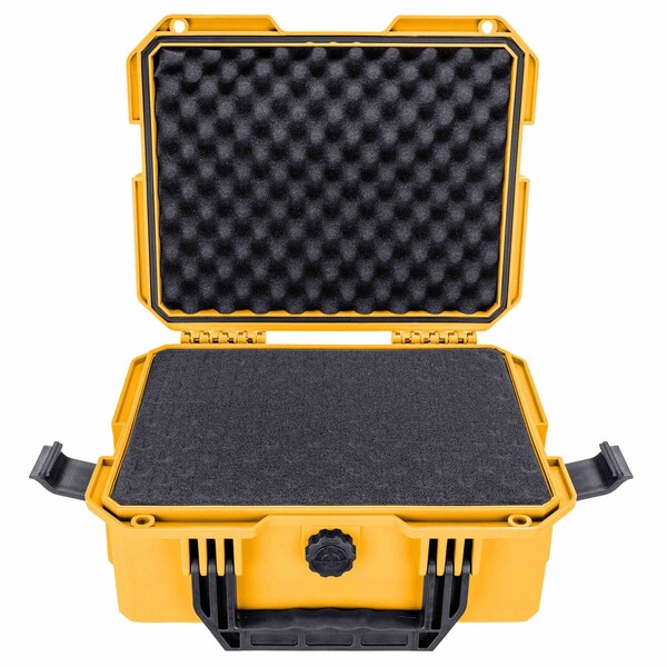 Eylar Intact 13.8in Stacker Series Compact Hard Gear Case with Foam Yellow - NG00011-YLW