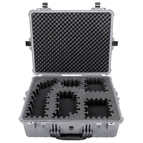 Eylar 24in X-Large Hard Case Equipped With Ragar Reconfigurable & Reusable XP Crosslinked Foam Insert - SA00041-GRA-RG-XP