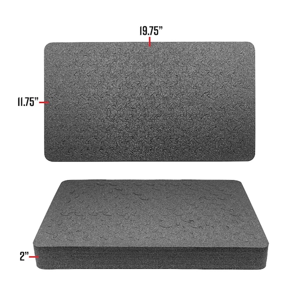 Eylar 22in Carry-On Roller Hard Case With Ragar Reconfigurable & Reusable Crosslinked Foam Insert - SA00034-GRA-RG-XP