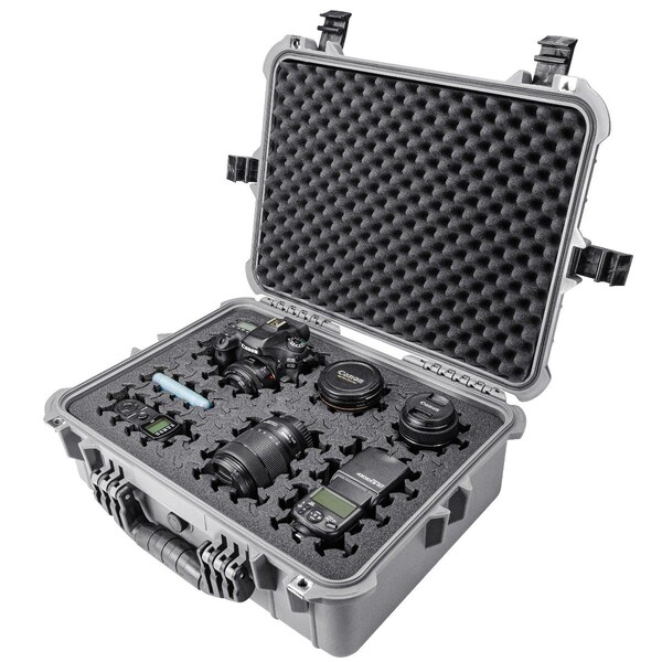 Eylar 20in Large Hard Case Equipped With Ragar Reconfigurable & Reusable XP Crosslinked Foam Insert - SA00002-GRA-RG-XP