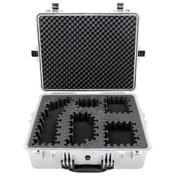 Eylar 24in X-Large Hard Case Equipped With Ragar Reconfigurable & Reusable XP Crosslinked Foam Insert - SA00041-WHI-RG-XP