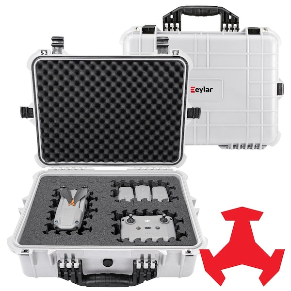 Eylar 20in Large Hard Case Equipped With Ragar Reconfigurable & Reusable XP Crosslinked Foam Insert - SA00002-WHI-RG-XP