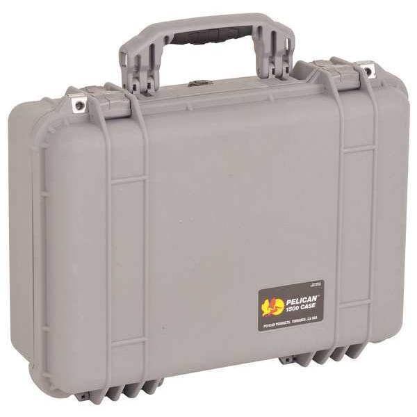 Pelican Silver Protective Case, 18-1/2"L x 14.06"W x 6.9"D - 1500-000-180