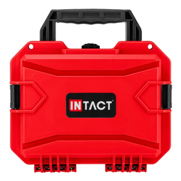 Eylar Intact 11.8in Stacker Series Compact Hard Gear Case with Foam Red - NG00010-RED