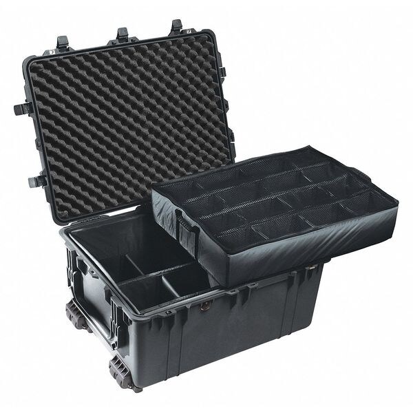 Pelican Black Padded Divider Case, 31.28"L x 24.21"W x 17.48"D - 1634