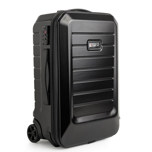 Shell-Case Hybrid 550 lightweight protective wheeled carry-on case 19.5 x 12.6 x 6.9 in, with Pouch & Dividers - STA-500-B53