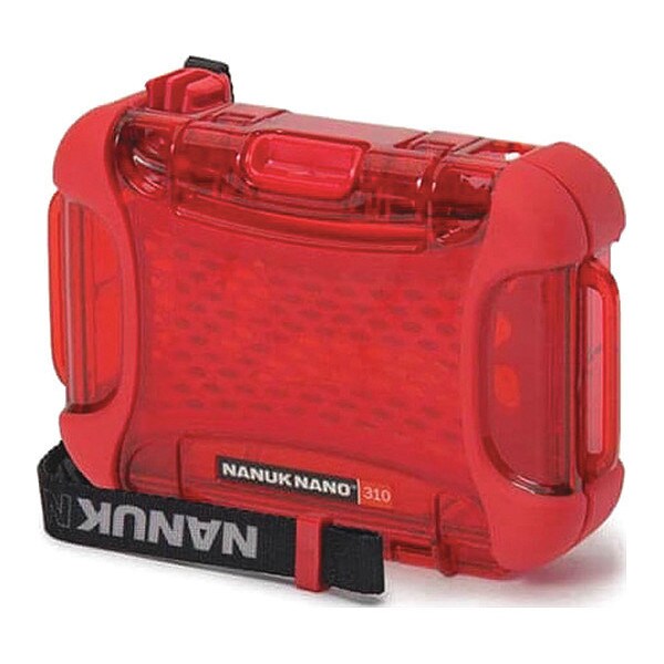 Nanuk Cases Red Micro Case, 5.9"L x 4.3"W x 1.7"D - 310-0009