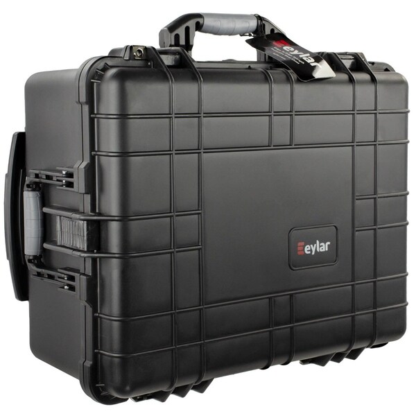 Eylar Large 22.06in Roller Gear Hard Case, Waterproof w/ Foam Black - SA00005