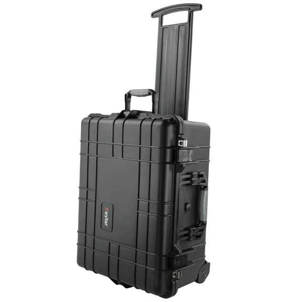 Eylar Large 22.06in Roller Gear Hard Case, Waterproof w/ Foam Black - SA00005