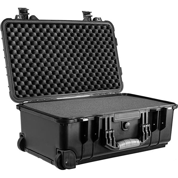 Eylar 22in Carry-On Travel Roller Gear Hard Case Waterproof w/ Foam Black - SA00034