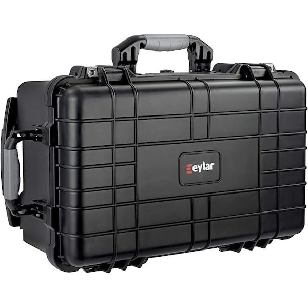 Eylar 22in Carry-On Travel Roller Gear Hard Case Waterproof w/ Foam Black - SA00034