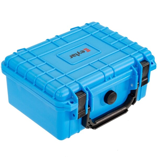 Eylar 9.12in Compact Gear Hard Case Waterproof with Foam Neon Blue - SA00042-LBLU