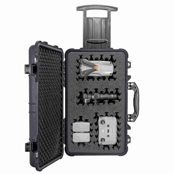 Eylar 22in Carry-On Roller Hard Case With Ragar Reconfigurable & Reusable Crosslinked Foam Insert - SA00034-BLK-RG-XP
