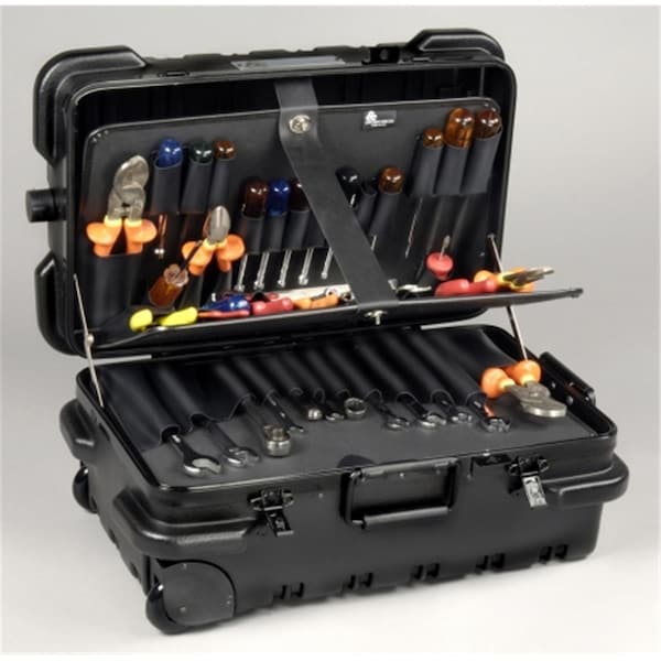 Chicago Case Co MMSLCART Military Ready Slimline Black Tool Case - 95-8601