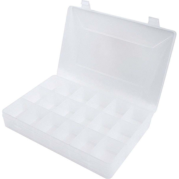 Allstar Performance 14361 18 Compartment Plastic Storage Case - 11 x 7 x 1.75 in. - ALL14361