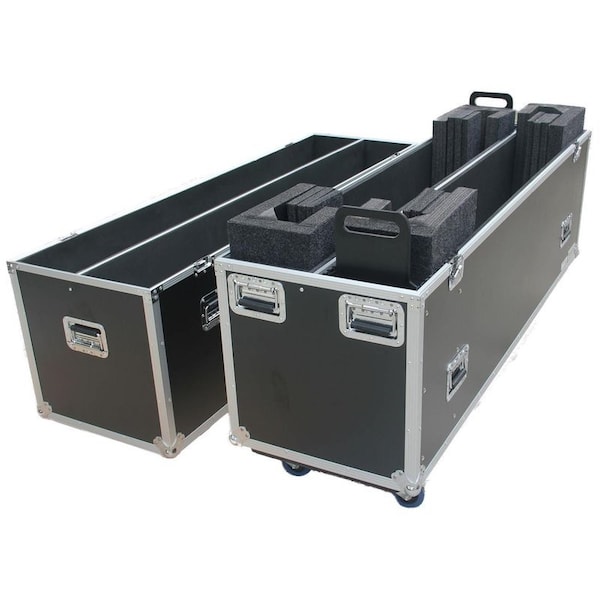 Antakipro Fly Drive Case For Two 70-inch LED or Plasma Displays with Caster Board - AP-2LED70W