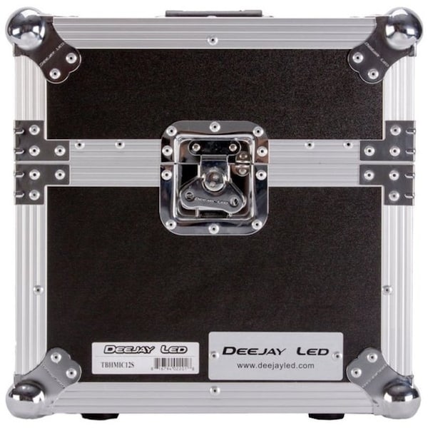 Deejay Led Fly Drive Case For Twelve Handheld Microphones w/Storage Compartment or Similarly Sized Equipment w - TBHMIC12S