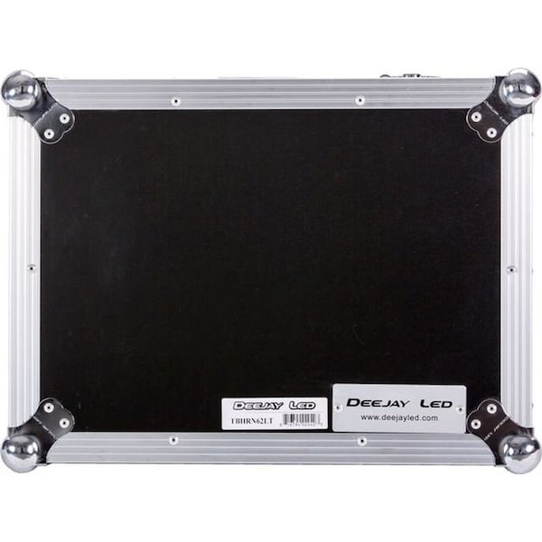 Deejay Led Fly Drive Case For Rane RN62 Pro DJ Mixer or Similarly Sized Equipment w/Laptop Shelf w/Wheels - TBHRN62LT