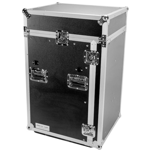 Deejay Led Fly Drive Case For 19-in Width DJ Amplifier or Mixer or Similarly Sized Equipment w/Laptop Shelf w/ - TBH11M16UCTLT