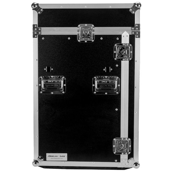 Deejay Led Fly Drive Case For 19-in Width DJ Amplifier or Mixer or Similarly Sized Equipment w/Laptop Shelf w/ - TBH11M16UCTLT