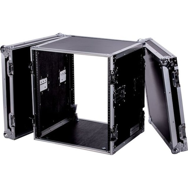 Deejay Led 12u Space Professional DJ Amplifier Fly Drive Case - 18-Inch Body Depth - TBH12UAD