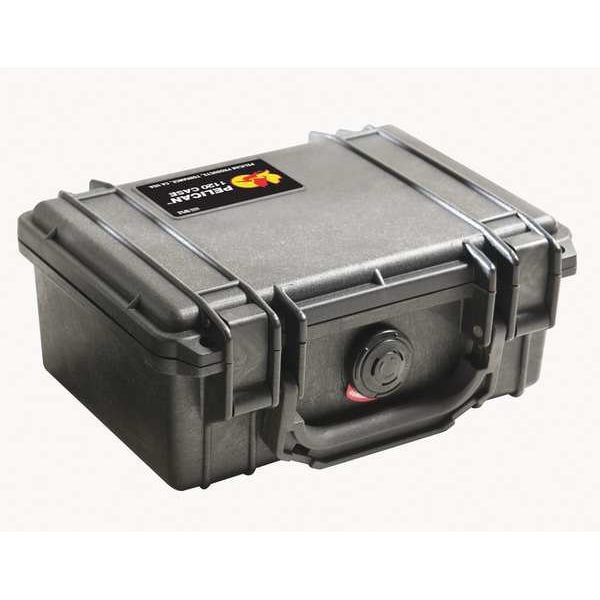 Pelican Black Protective Case, 8.41"L x 6.76"W x 3.8"D - 1120-001-110