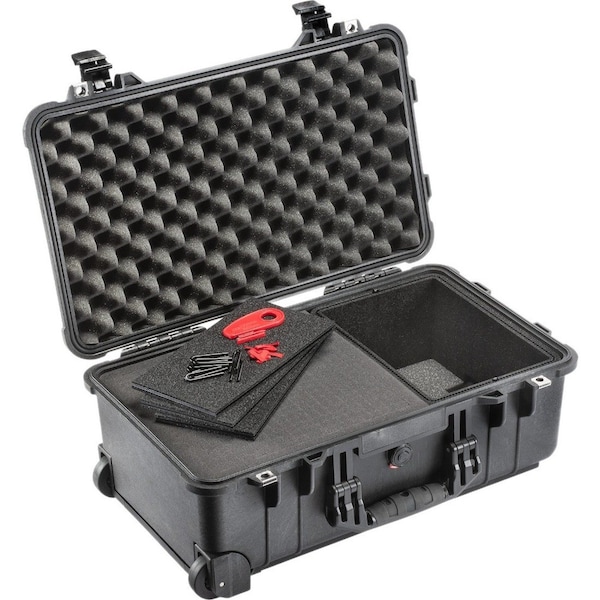 Pelican Black Protective Case, 22"L x 14"W x 9"D - 015100-0050-110