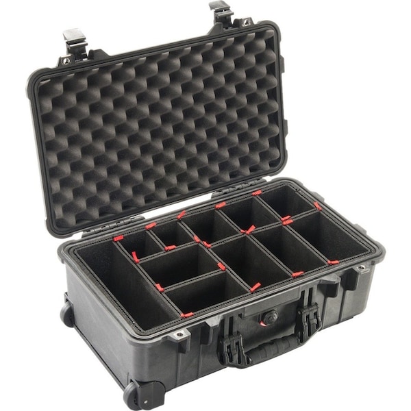 Pelican Black Protective Case, 22"L x 14"W x 9"D - 015100-0050-110
