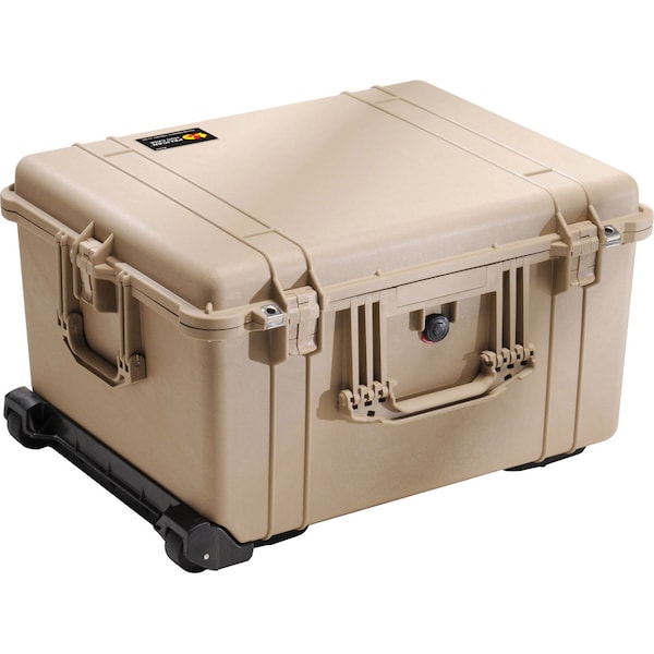 Pelican Desert Tan Protective Case, 24.76"L x 19.5"W x 13.9"D - 1620