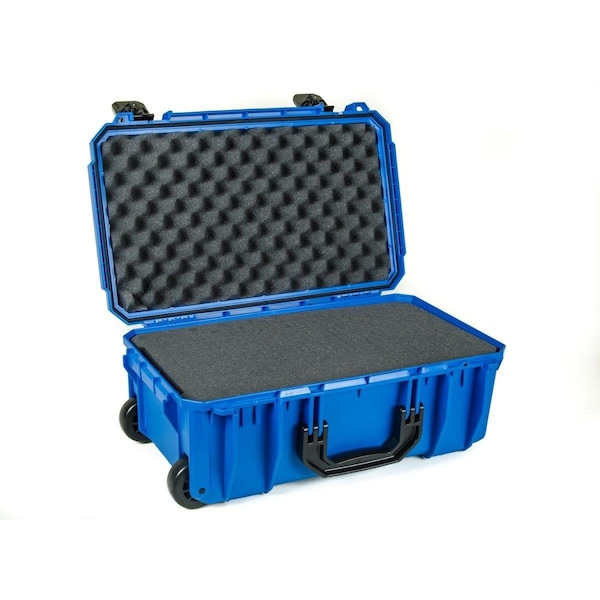 Seahorse 830 Carry On Wheeled Case with Foam- Blue - 830FBL300