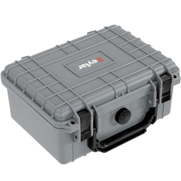 Eylar 9.12in Compact Gear Hard Case Waterproof with Foam Gray - SA00042-GRA
