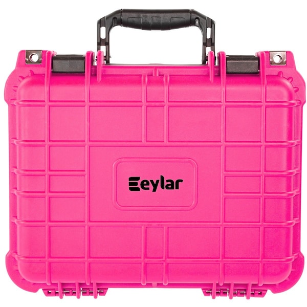 Eylar Compact 13.37in Gear Hard Case Waterproof w/ Foam Pink - SA00001-PIN