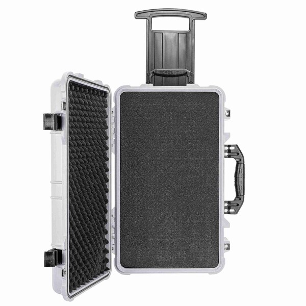 Eylar 22in Carry-On Travel Roller Gear Hard Case Waterproof w/ Foam White - SA00034-WHI